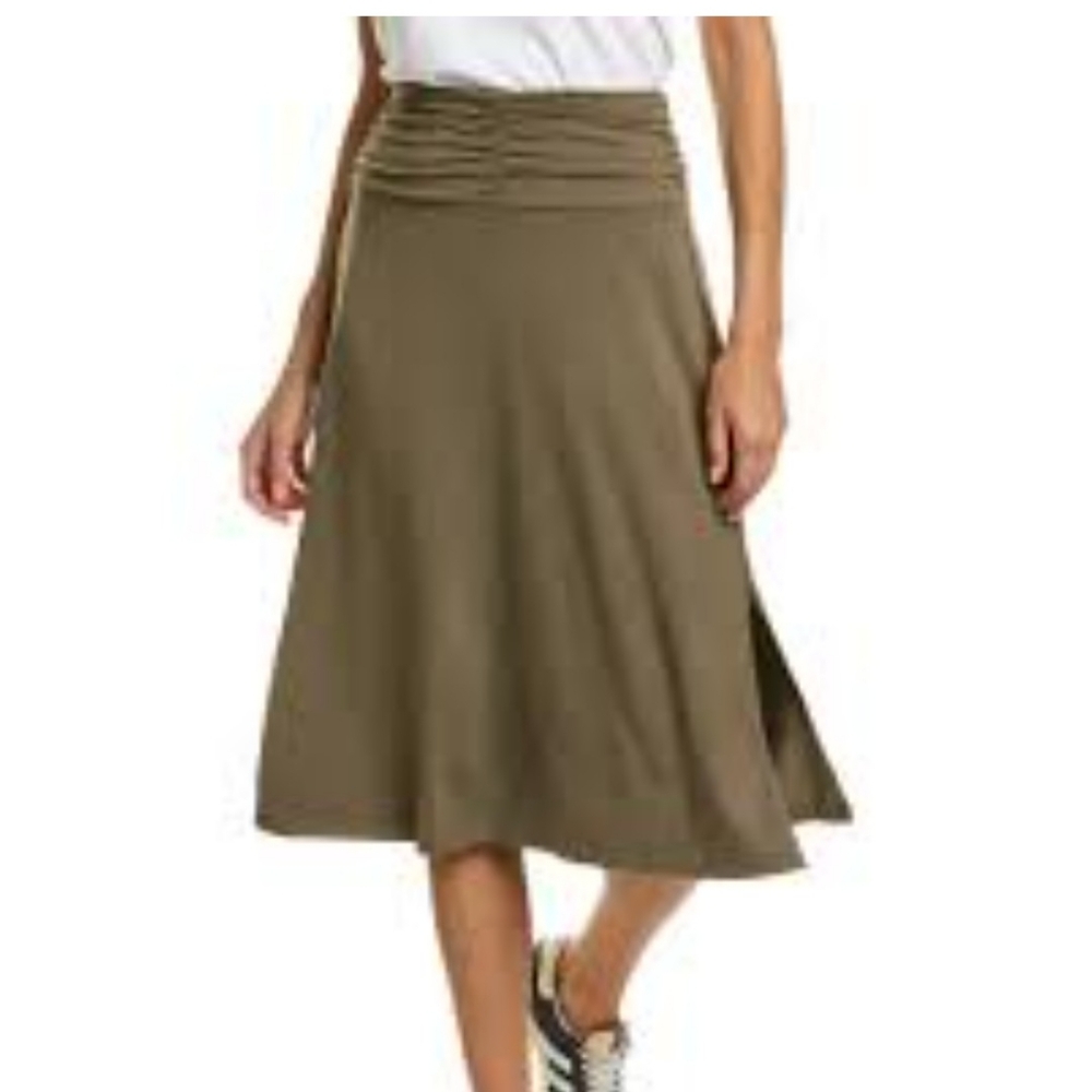 Laundry By Shelli Segal Green Midi A-line Skirt